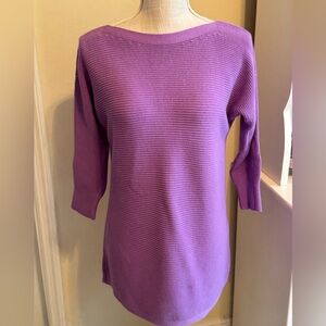 Talbots Lavender Tunic Sweater